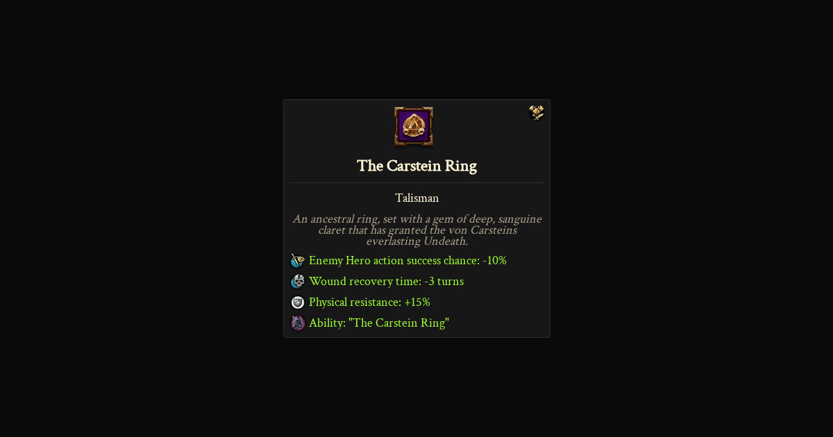 The Carstein Ring | TWDB