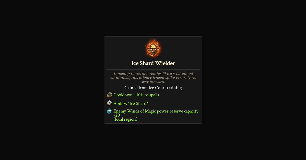 Ice Wielder Ice Shard Wielder | TWDB